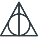 deathly, hallows, harry, magic, movie, potter, rune svg vector icon