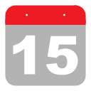 calendar, event, fifth teen, five, hovytech, one, schedule svg vector icon