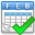 accept, calendar icon