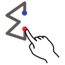 gestureworks, stroke, sum icon