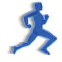 animation, man, running icon