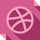 dribbble, logo, media, social, social media, square svg vector icon