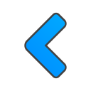 chevron, left svg vector icon