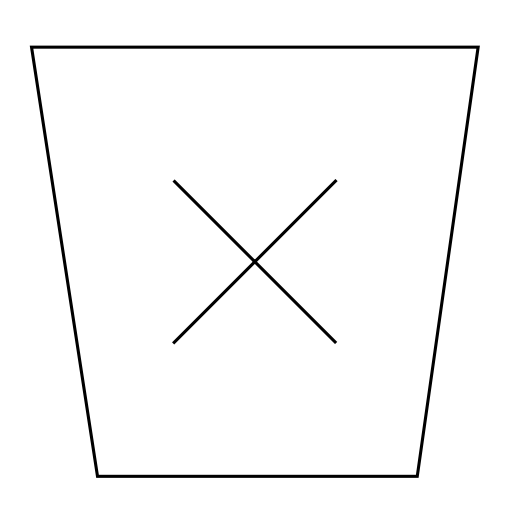 Empty Trash svg vector icon