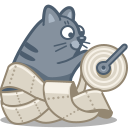 cat, paper icon