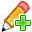 add, pencil icon