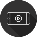 live, marketing, play, smartphone, video svg vector icon