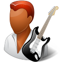 dark, guitarist, male icon