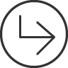 circle, enter icon