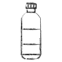 camp, camping, canteen, water svg vector icon