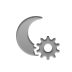 moon,gear icon
