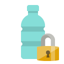 plastic,bottle,lock icon