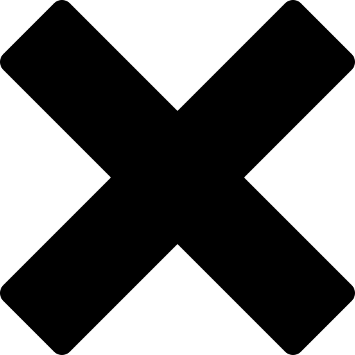 Cross svg vector icon