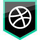 dribbble, logo, media, social svg vector icon