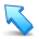 arrow, left, up icon