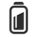 and, battery, power icon