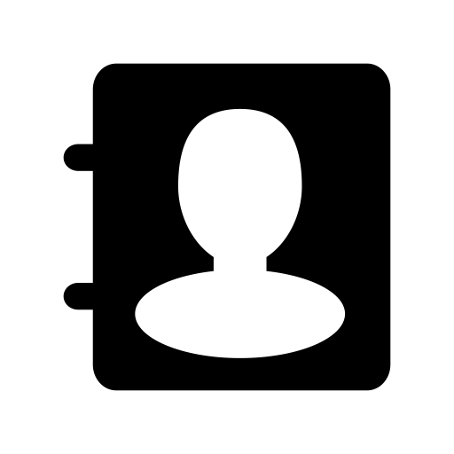Contacts svg vector icon