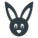 animal, bunny, easter, rabit svg vector icon