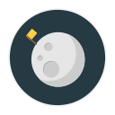 full, moon svg vector icon