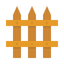 barrier, farm, fence, garden, picket, wooden, yard svg vector icon