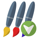 brush,down icon
