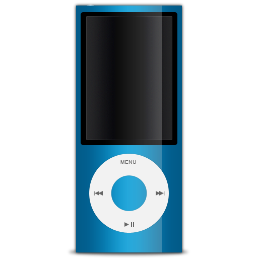 5g, blue, ipod, nano icon