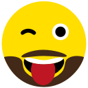 beard, emoji, eyes, face, naughty svg vector icon