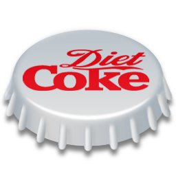 256, coke, diet icon