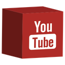 cube, media, set, social, youtube icon