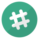 logo, slack, website svg vector icon