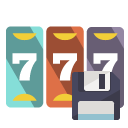 slot,machine,diskette icon