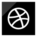 dribbble, logo, media, social svg vector icon