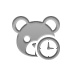 teddy,bear,clock icon