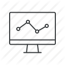 analytics, chart, computer, diagram, graph, scale, statistics icon