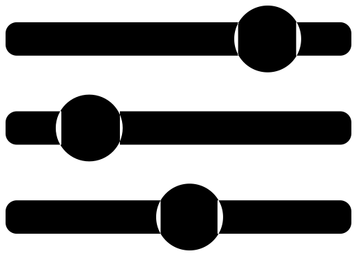 Adjustment Horizol svg vector icon