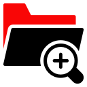 explorer, find, folder, search svg vector icon