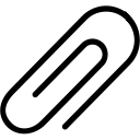 attachment, clip, misc, paper svg vector icon