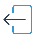 arrow, check, exit, log off, logout, quit, sign out svg vector icon