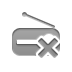 radio,cross icon