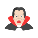 dracula, halloween, monster, vampire svg vector icon