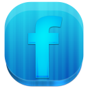 facebook,block,rounded icon