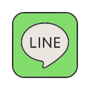 call, contact, line, logo, media, message, social svg vector icon