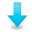 arrow, down icon