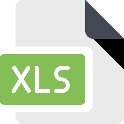File Xls svg vector icon