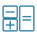 accounting, calculate, calculation, calculator, math, mathematics, maths svg vector icon