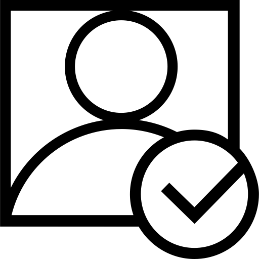 Personal Real Name Authentication svg vector icon