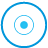 basic, blue, disc icon