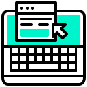 banner, click, computer, laptop, notebook, web, website svg vector icon
