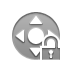 node,lock,open icon