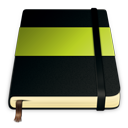 moleskine,green,journal,notebook icon
